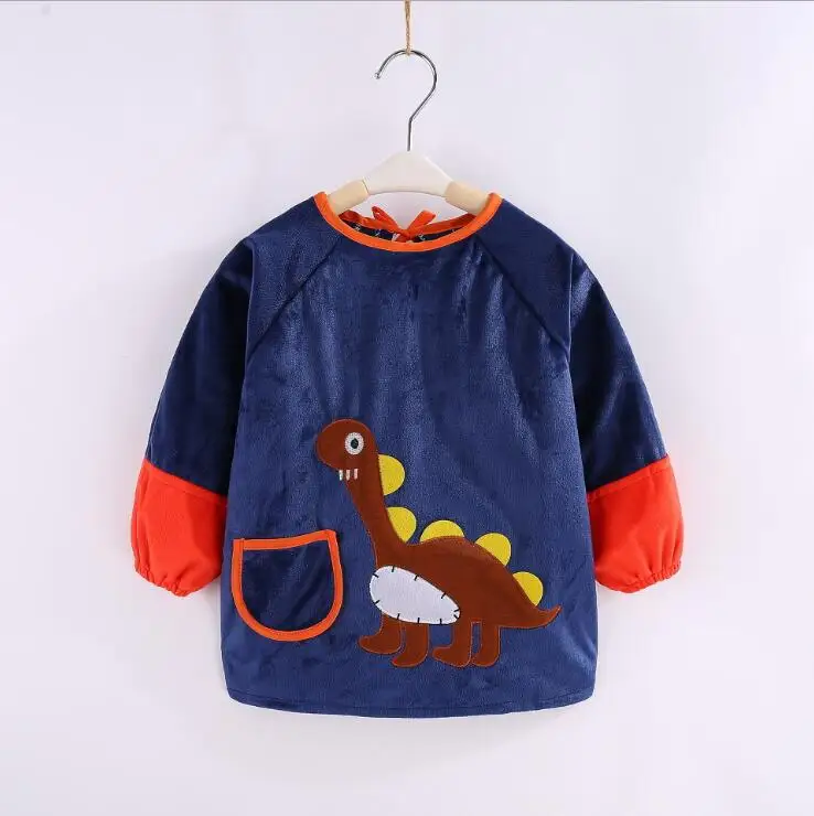 Высококачественные детские слюнявчики с длинными рукавами водонепроницаемые