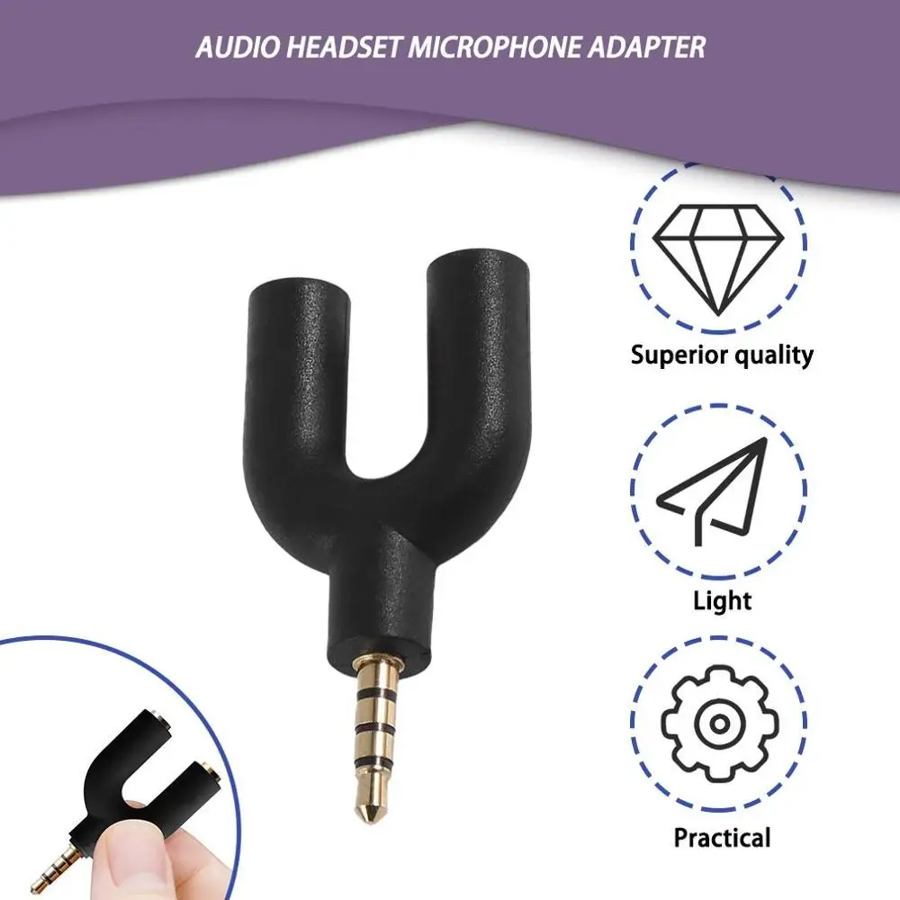 Переходник для наушников и микрофона разъем 3 5 мм|Аксессуары наушников| |