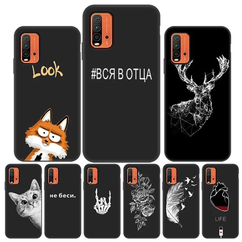 

For Xiaomi Redmi Note 10 Case Silicone Painted Cover Soft Phone Case For Redmi Note10 10 Pro Max 10s Note 10 Pro Cases Bumper