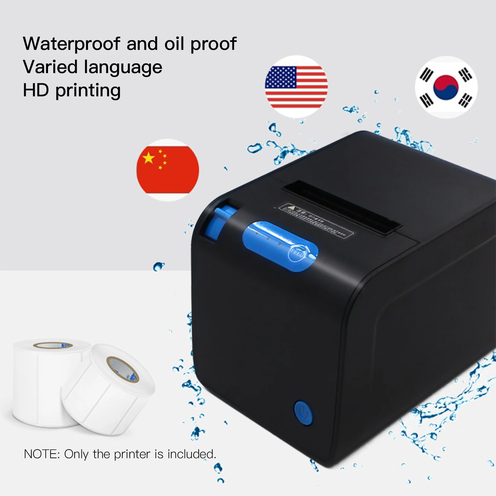 

Aibecy 80mm Thermal Receipt Printer Kitchen Printer Auto Cutting High Speed Printing 250mm/s Compatible with Windows/Android/IOS