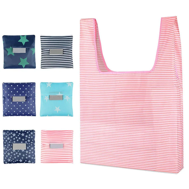 

Dropship Foldable Shopping Bag Environmentally Friendly Portable Supermarket Shopping Bag Oxford Cloth Tote Bag Storage Bag