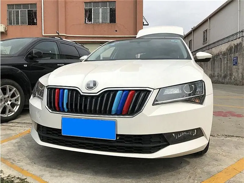 Авто решетка Планки для SKODA Superb, автомобильные аксессуары, 3 шт./компл., тюнинг автомобилей