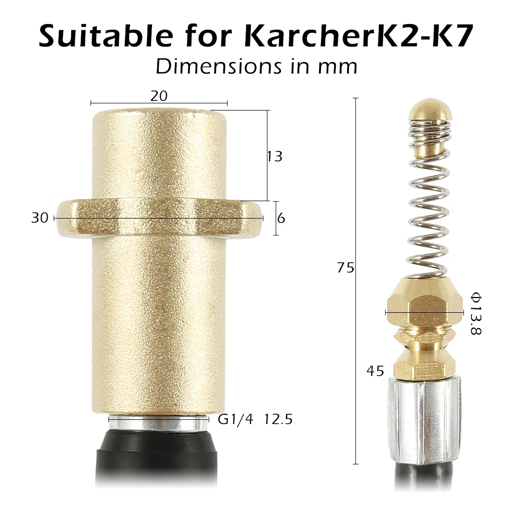 Шланг для мойки высокого давления Karcher K1 K2 K3 K4 K5 K6 K7 6/10/15/20 метров x psi/ 660bar|Водяные