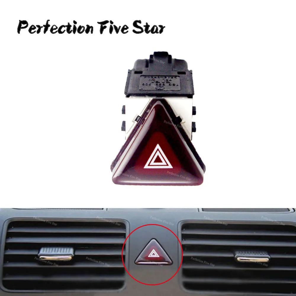 1K0953509A 18G953509 для VolksWagen Jetta Golf GTI MK5 2004 2009 кролик красный опасности Предупреждение
