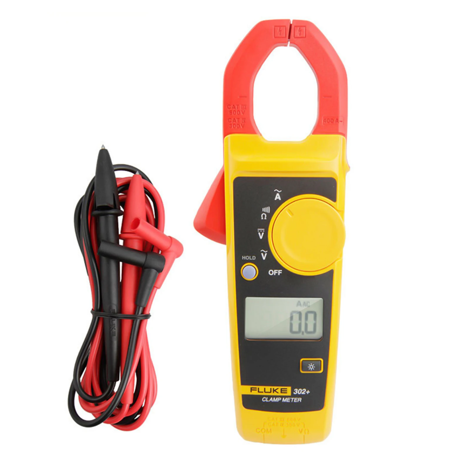 

FLUKE F302 +/303/305 портативные клещи ЖК-дисплей Дисплей цифровой клещи переменного тока AC/DC Напряжение тестер сопротивления зажим Тип универсальн...