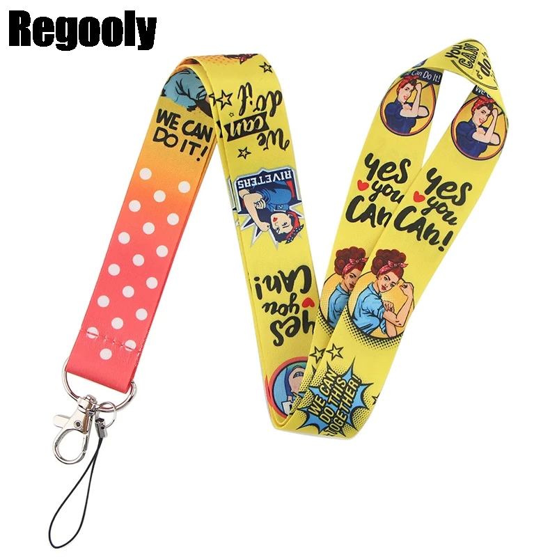 Феминистский шнурок для ключей держатель телефона Забавный шейный ремешок с