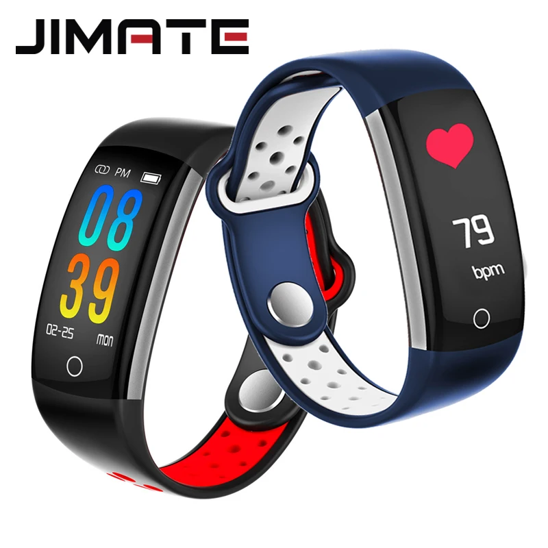 Смарт браслет с цветным экраном IP68 Водонепроницаемый фитнес трекер HR монитор