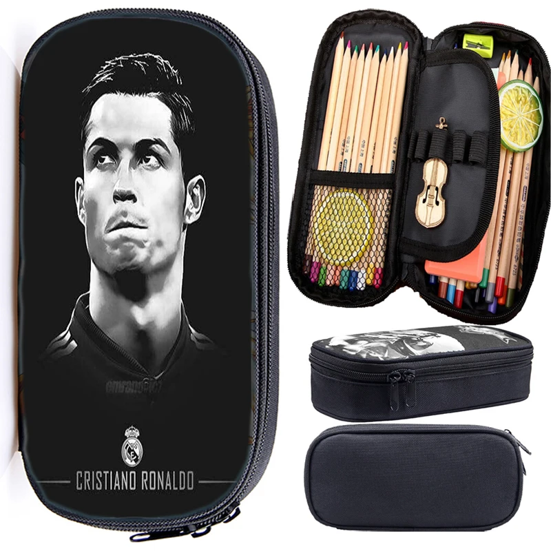 8 Новинка, высококачественный пенал с Криштиано Роналдо CR7, Детские Канцелярские Принадлежности для мальчиков, практичная сумка, модная сумка-карандаш для детей - Цвет: 8