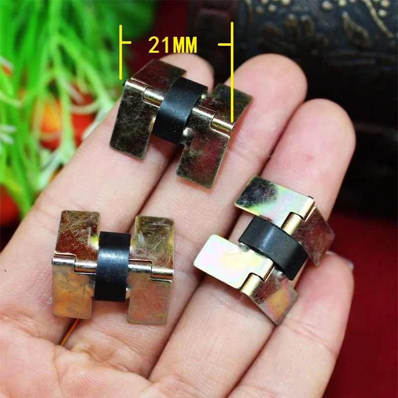 

Желтый металлический шкафчик для багажа, искусственная коробка для макияжа с пружинами, античный винтажный Старый стиль, 21*13 мм, 50 шт.