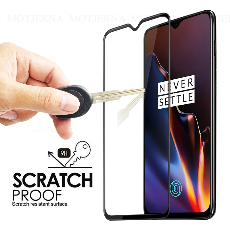 Полное покрытие из закаленного стекла для Oneplus 7 7T 6T 6 5T 5 телефон Переднее стекло