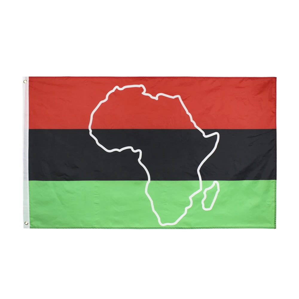 

90x150cm Afro African Outline Flag