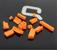 Orange Горячая Распродажа, цветная силиконовая противопылевая заглушка, заглушка для ноутбука, Пылезащитная заглушка для ноутбука, Пылезащитная заглушка для USB, аксессуары для компьютера - Цвет: Orange