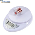 Портативные цифровые светодиодные электронные весы Towayer, 1 кг, 5 кг, для взвешивания пищевых продуктов, домашние и компактные кухонные высокоточные весы из стали