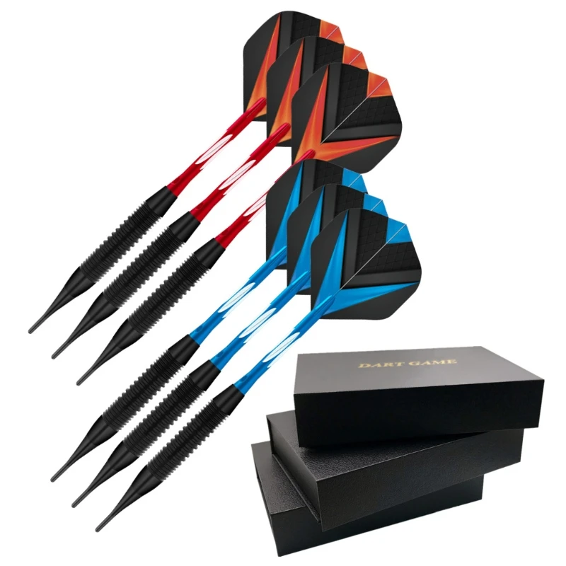 

Набор для дротика с нейлоновым наконечником, профессиональный металлический держатель для Дротика, 19 грамм, алюминиевый вал премиум-класса...