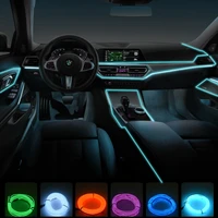 5m car interior accessories atmosphere lamp el cold light line with usb diy decorative dash board console auto led ambient light