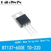 10pcslot bt137 600e bt137 8a 600v bt137 600 to 220 to220 mosfet p channel field effect new original good quality chipset