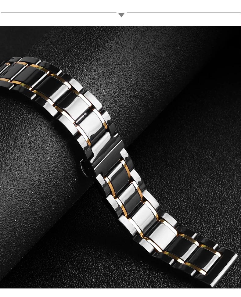 18/20 / 22мм Керамический ремешок для часов для Samsung Galaxy 46/42 мм Сменная лента / Gear s2 s3 / HONOR Watch Magic для Huawei часы GT / Talkband B5 Amazfit Watch 2s 1 ремешок Аксессуары