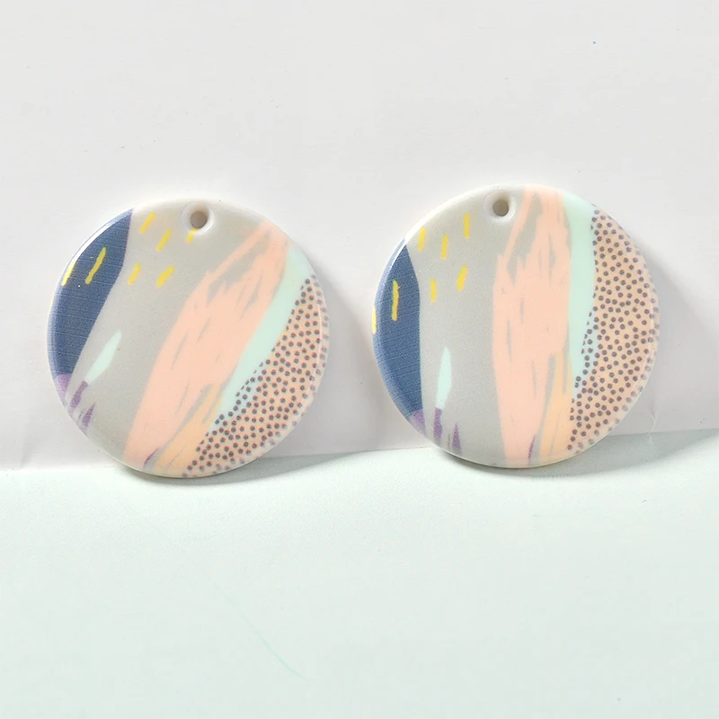 Ins геометрический принт окрашивание детский сад акриловые круглые висячие