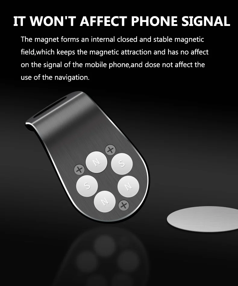 Rock металлический магнитный автомобильный держатель телефона для Магнитный