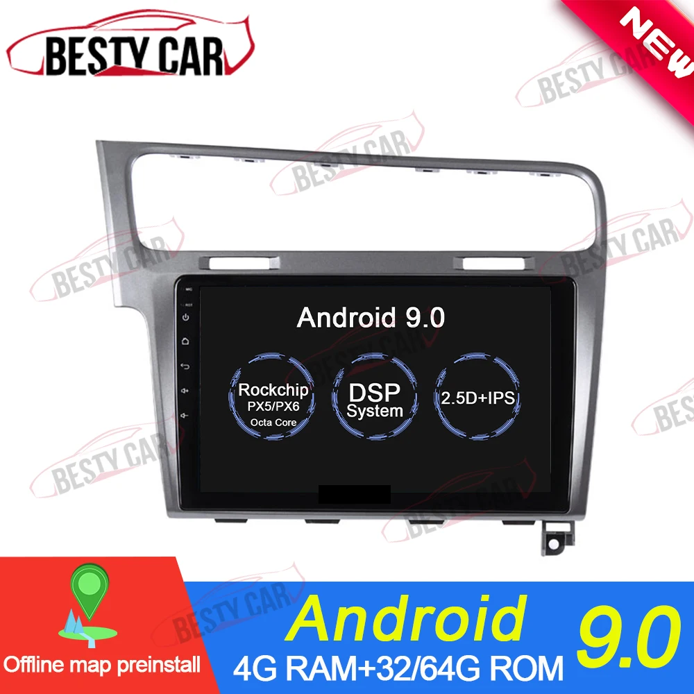 10 1 ''ips Android 9 0 Автомобильный мультимедийный плеер Авто Радио стерео для 2013 2014