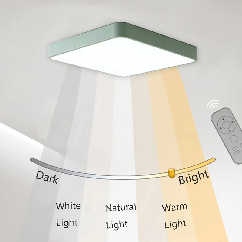 Потолочные светильники для гостиной квадратные приглушаемые лампы потолка