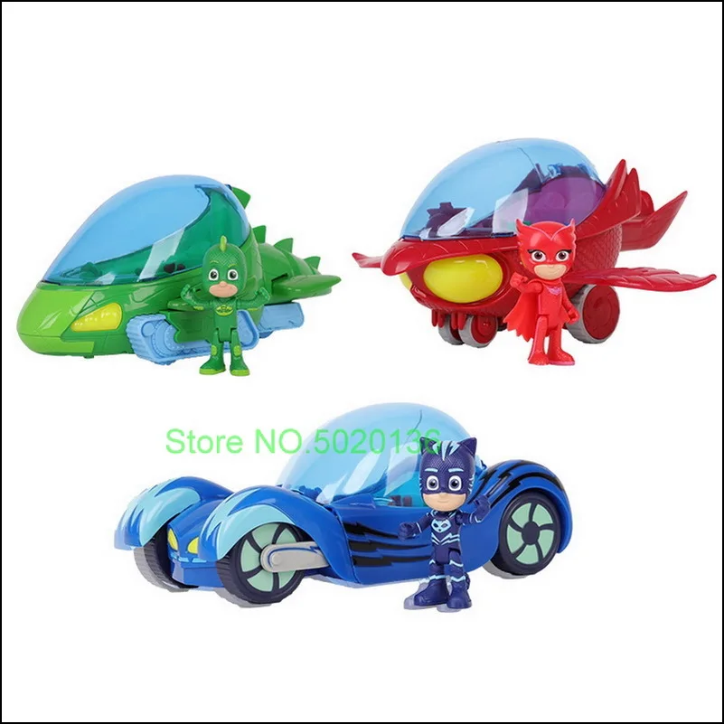 PJ Driving Characters Masks Car Jouet Oyuncak Greg Amaya Freddy Pajamases Toy Juguetes Anime Figures Birthday Christmas Gift | Игрушки и