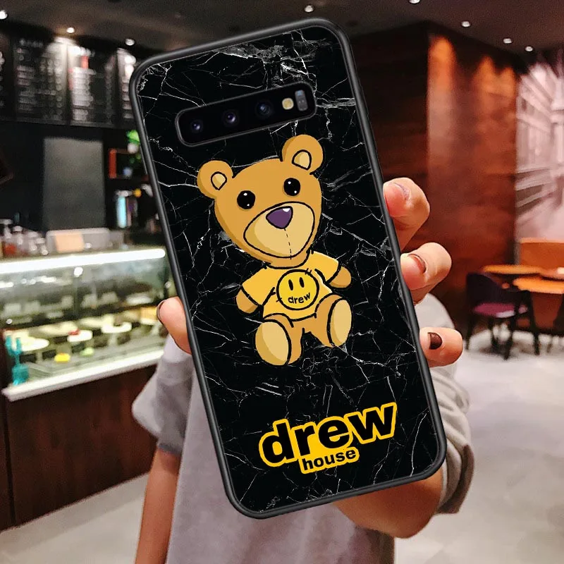 TPU Роскошный бренд Drew House, Джастин Бибер, мягкий чехол для телефона, для samsung Galaxy S7 Edge, S8, S9 Plus, S10 Lite, S10Plus, чехол со смайликом - Цвет: TPU
