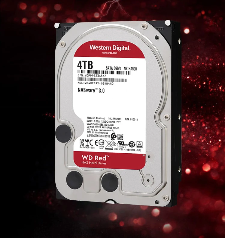 Жесткий диск Western Digital WD Red NAS HDD 5400 дюйма 6 ТБ 4 8T SATA 3 5 Мб кэш-памяти | Компьютеры и