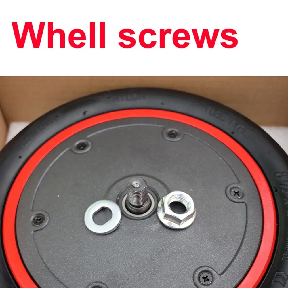 

for Xiaomi M365 PRO 1S Pro2 Electric Scooter Front Wheel Motor Screw Washer 2 Pieces Front Motor Wheel Nut Bolt Screw Fitting