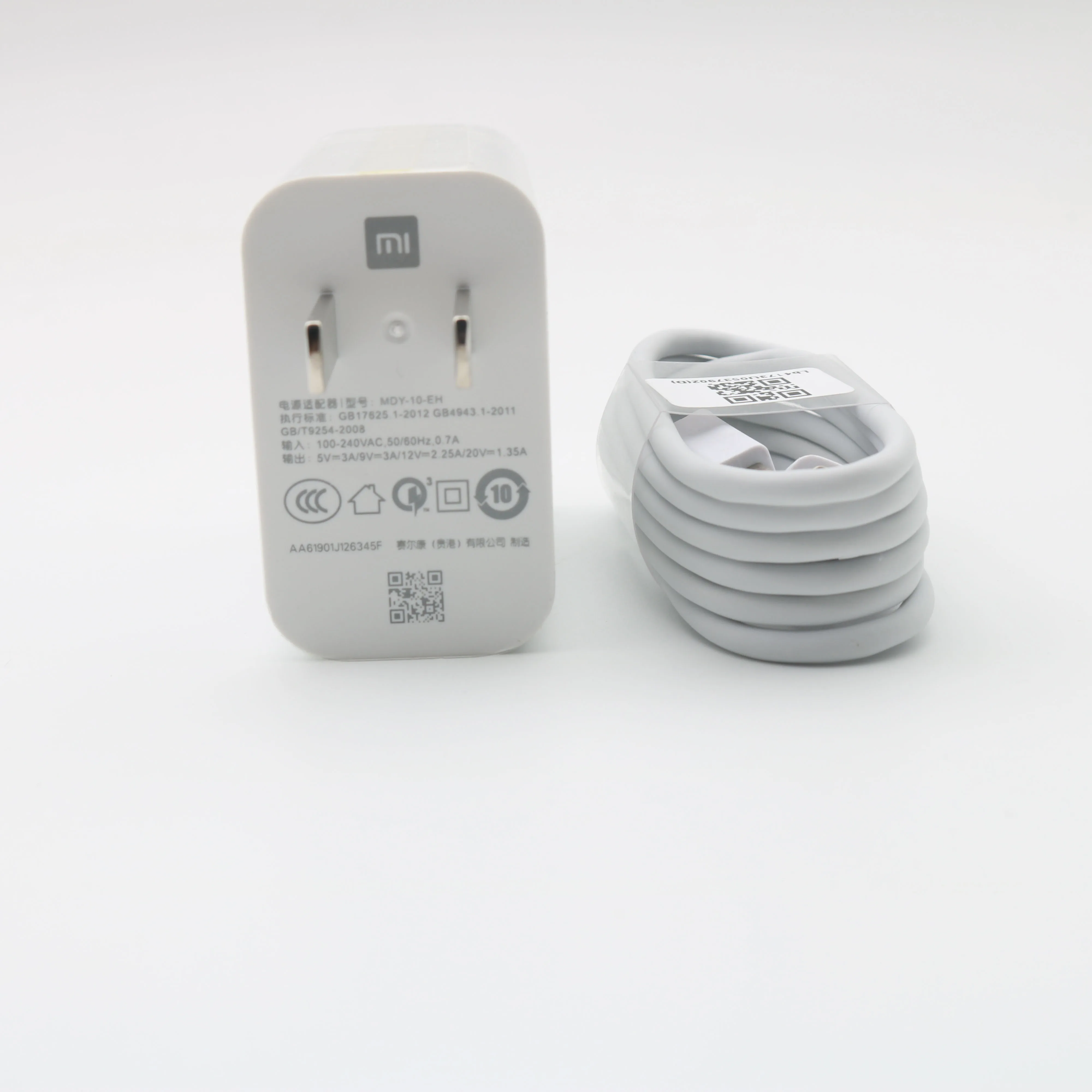 Usb быстрое зарядное устройство XIAOMI 27 Вт QC4.0 турбо-адаптер для зарядки кабель Type-C