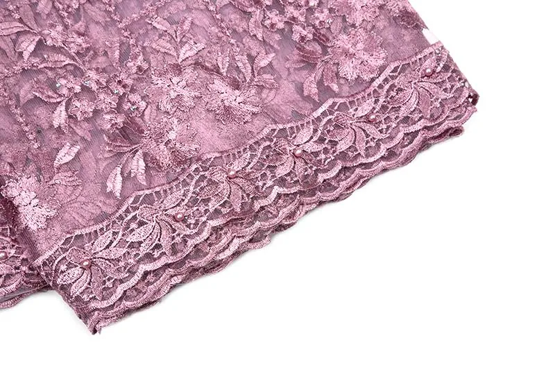 Романтическая Высококачественная свадебная ткань с вышивкой кружевная