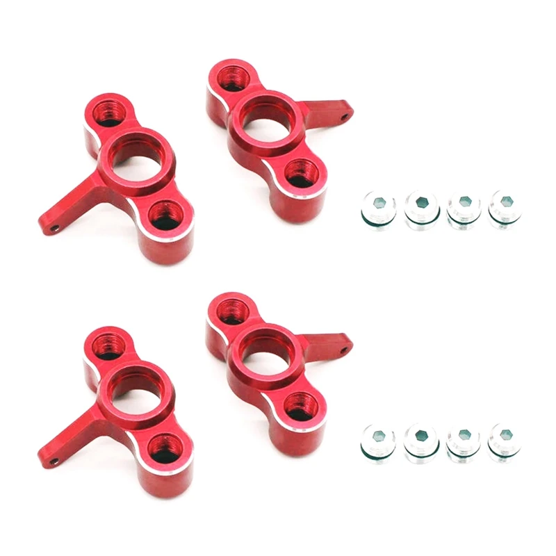 

4Pcs Metal Steering Knuckles Hub Carrier for JLB Racing Cheetah 11101 21101 J3 Speed 1/10 RC Car Upgrade Parts