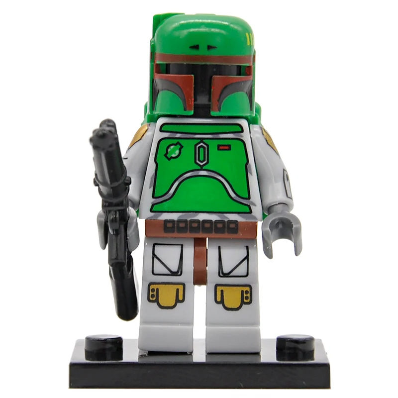 Мандалорское драже popping Boba Мандалорское одной продажи Star Wars рисунок Джанго Фетт pre vizsla Набор строительных блоков Модель бобба Фет игрушки - Цвет: NewFett