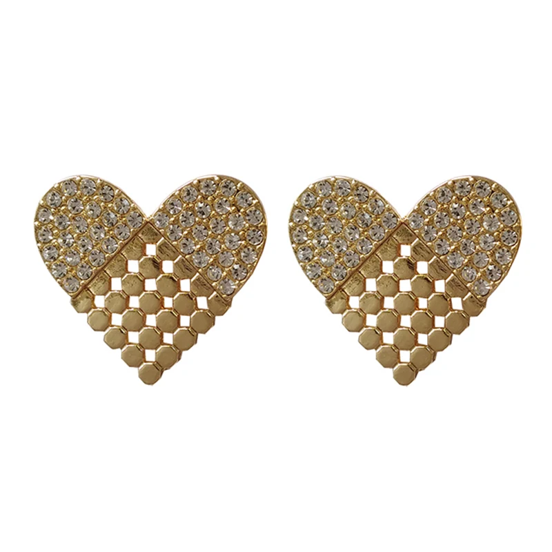 

Trendy Jewelry Dangle Earrings Geometric Heart Square Round High Quality Clear Blue Purple Black Crystal Drop Earrings For Women