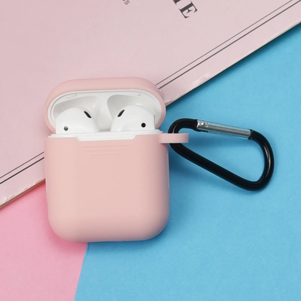 Мягкий силиконовый мини-чехол для Apple Airpods противоударный чехол Air Pods1 2 защитный