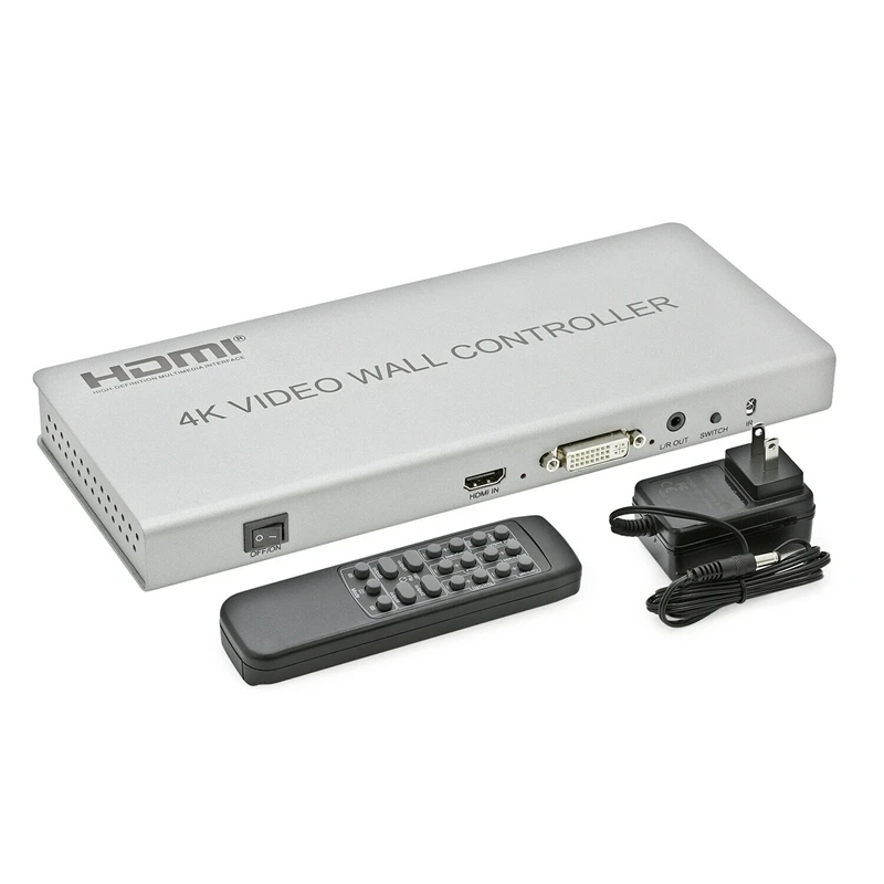 Hot 3C-Hdmi Dvi 4-Channel Video Processor 2X2 4K Wall Controller 3 Display Modes Splicer-Eu Plug | Электроника