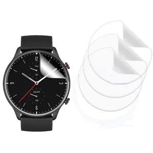 Мягкая защитная пленка из ТПУ для экрана Huami Amazfit GTR 2, ультратонкая Гидрогелевая прозрачная защитная пленка для смарт-часов, 3 шт.лот