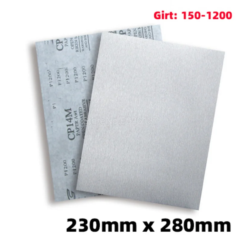 

1PCS 9"X11" Wet And Dry Sandpaper 150-1200 Grit Waterproof Abrasive Square Superfine Brushed Water Sanding Paper Polishing