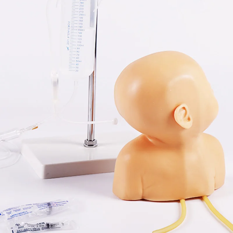 Шиньон для кожи головы младенцев Venipuncture модель новорожденных головной