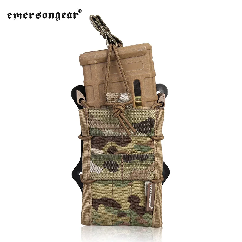 Emersongear Double Magazine Pouch Modular Molle 5.56 M4 M16 AR15 SR52 P-MAGS M1A1 G3 Mag Pouch Military Airsoft Hunting Gear