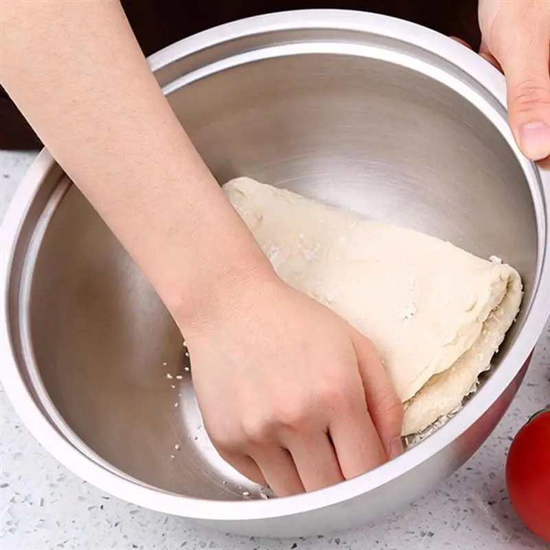 Vegatable тазик из нержавеющей стали с крышкой круглая миска для смешивания