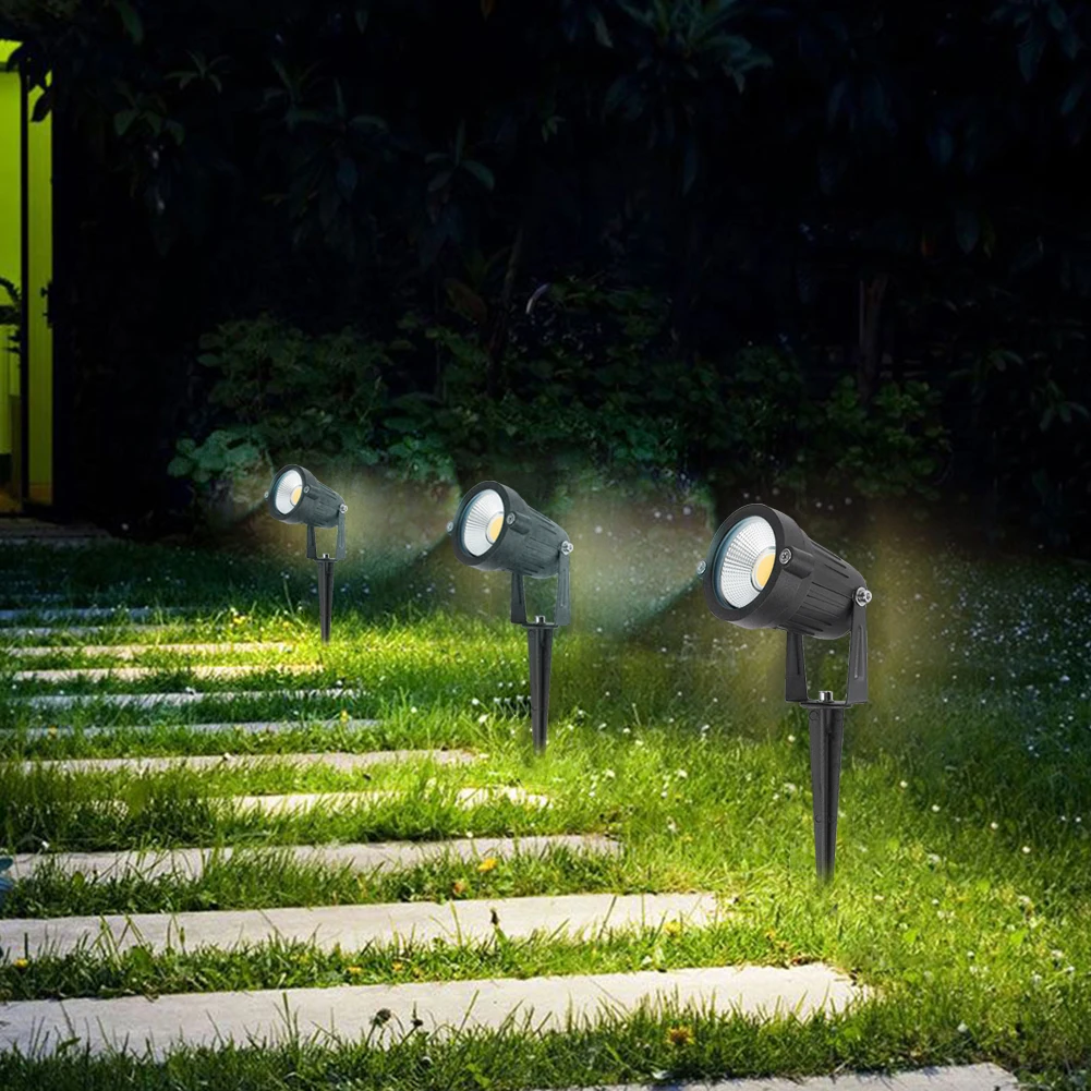 

4pcs COB In Ground Lights IP65 Waterproof Lamps Lawn Spotlight Garden Decoration Garden Road Path Decorative Lighting
