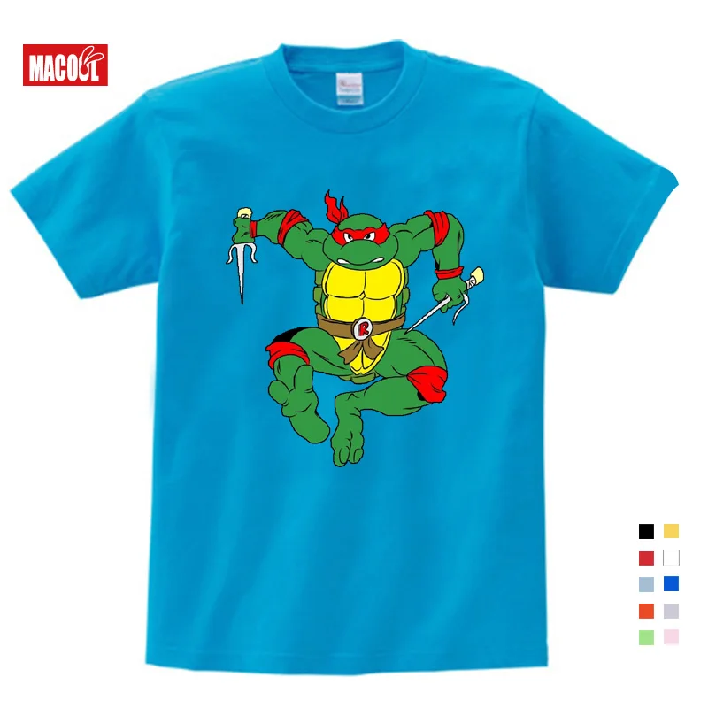 T-shirt blue Детская футболка с принтом аниме; модные Забавные футболки для мальчиков; модная красная футболка с круглым вырезом для малышей - Цвет: T-shirt blue