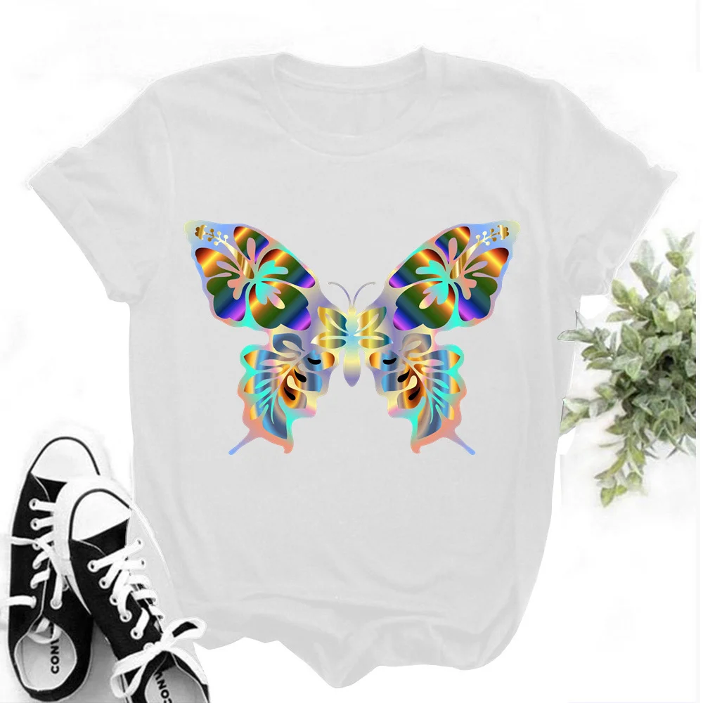 

Женская футболка с коротким рукавом и принтом, TX8074