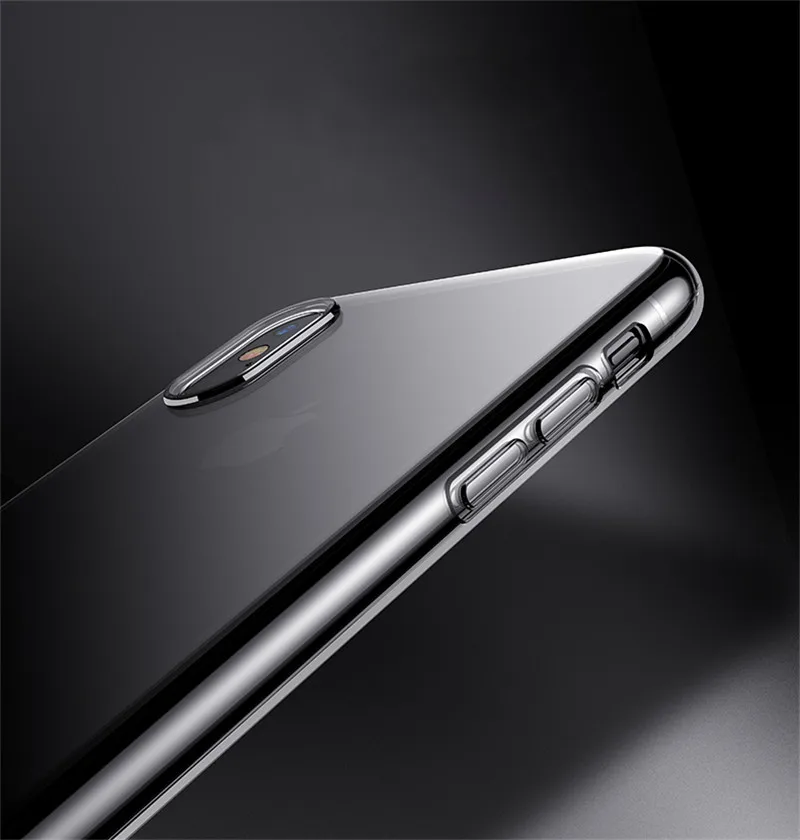 Transparent shockproof TPU Silica gel case For iPhone 11 Pro Max X XR XS MAX 7 8 PLUS 5 5s se 6 6S soft Clear Cover |