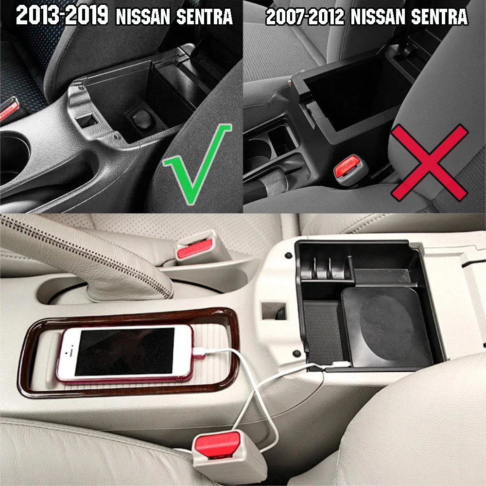Подлокотник для хранения Коробка для Nissan Sentra Pulsar Sylphy 2013 центральной консоли перчатки лоток автомобильный Органайзер