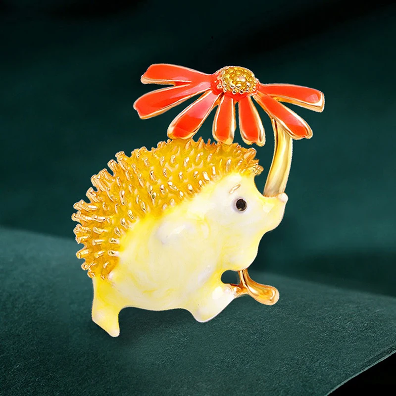 Cute Hedgehog Brooch Fashion Brooches For Women Animal Jewelry Funny Winter Design High Quality | Украшения и аксессуары