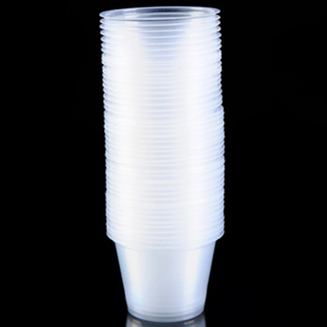 

80ML Cups Clear Disposable Plastic Round Tableware Wedding Party Decor