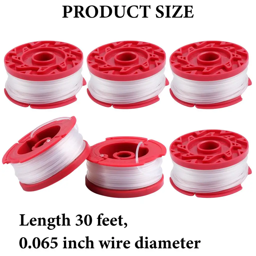 

Line String Trimmer Replacement 6 Pieces Trimmer Spool, CMZST065 CMZST0653 Line