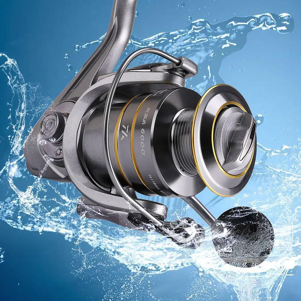 

New High Quality KSA1000-KSA7000 Fishing Reel Spinning Wheel Reel All-metal Wire Cup Fishing Equipment Fishing Accessories